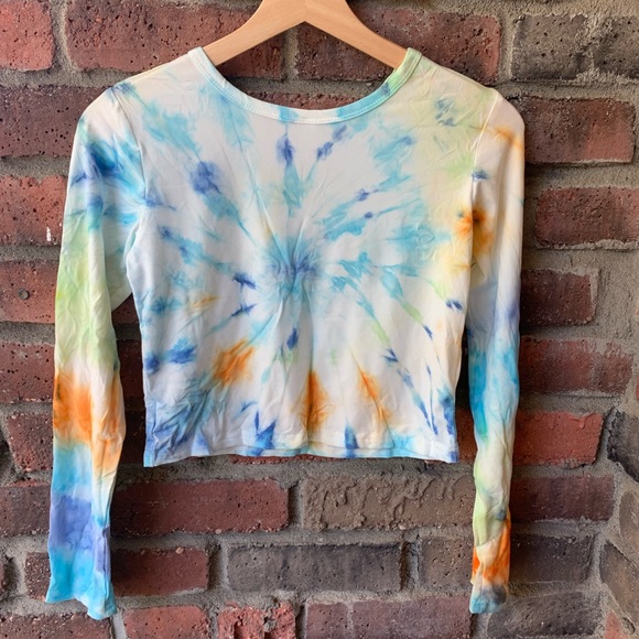 Tie dye Long sleeve crop top - Picture 3 of 4